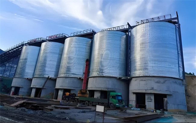齐齐哈尔螺旋卷板仓施工现场